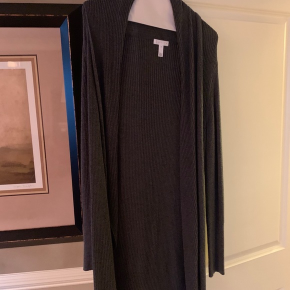 Leith Ribbed Shawl Cocoon Sweater - M - Picture 7 of 8